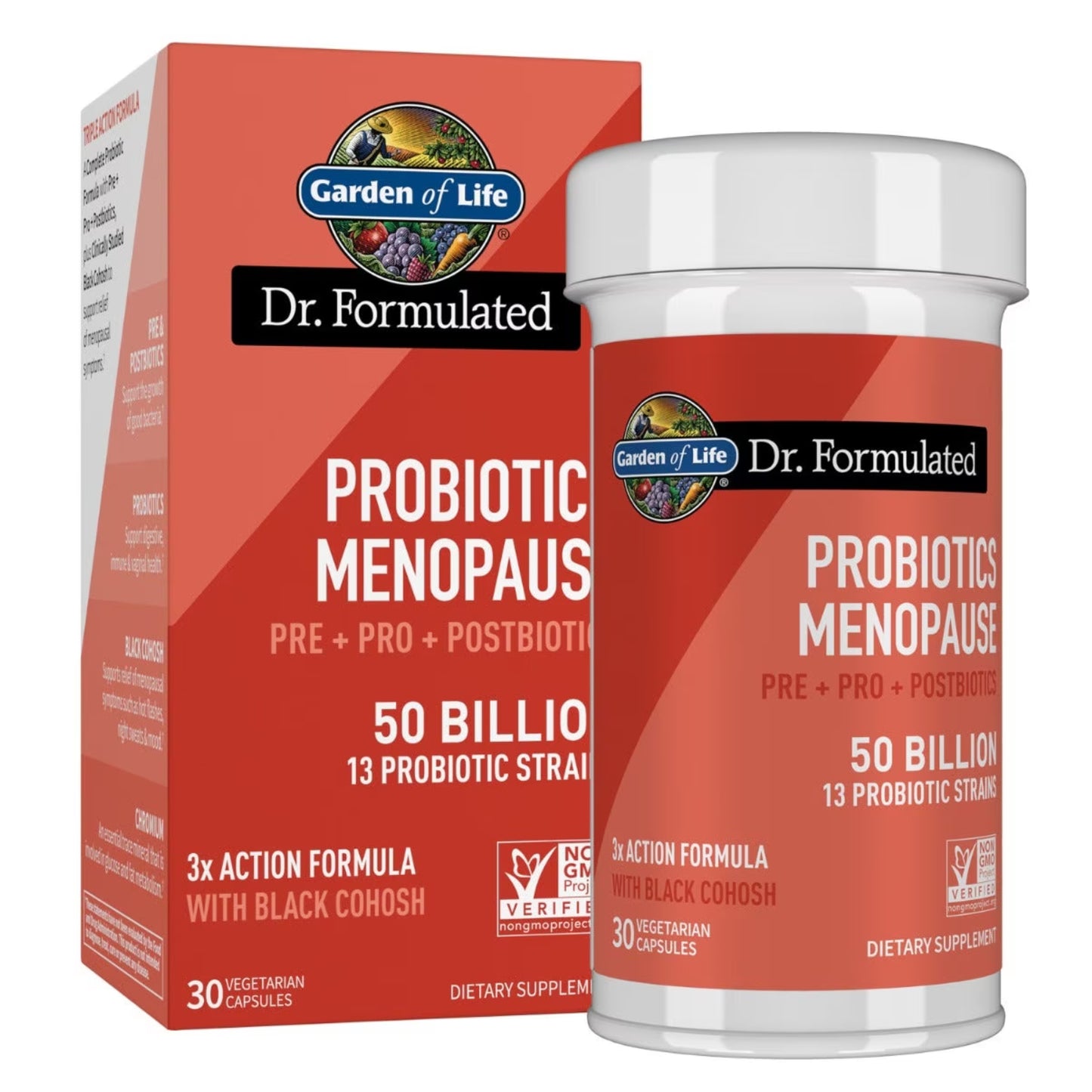 Garden of Life, Dr. Formulated Probiotics Menopause, 30 Vegetarian Capsules UPC 658010134873 | Hilife Vitamins
