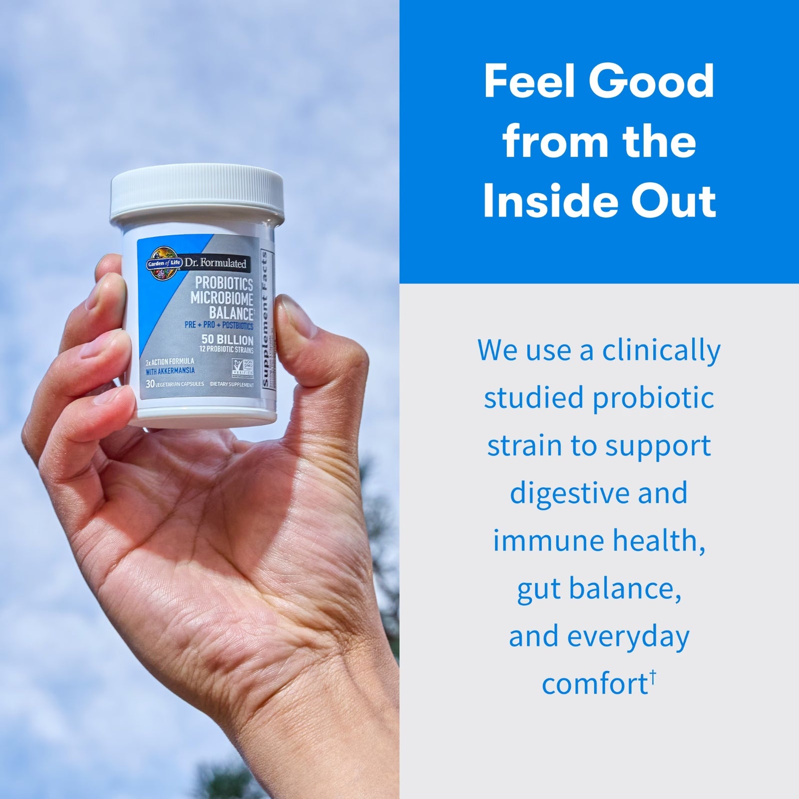 Garden of Life, Dr. Formulated Probiotics Microbiome Balance Capsules, 30 Vegetarian Capsules UPC 658010135443