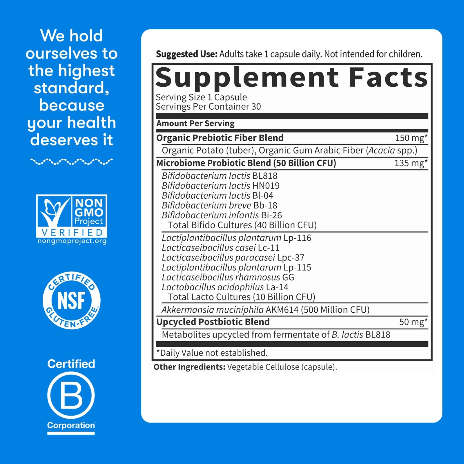 Garden of Life, Dr. Formulated Probiotics Microbiome Balance Capsules, 30 Vegetarian Capsules UPC 658010135443