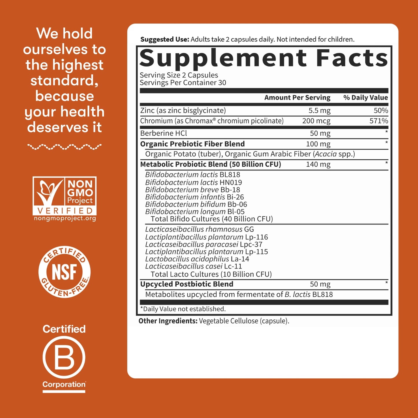 Garden of Life, Dr. Formulated Probiotics Glucose Support, 60 Vegetarian Capsules UPC 658010135467 | Hilife Vitamins