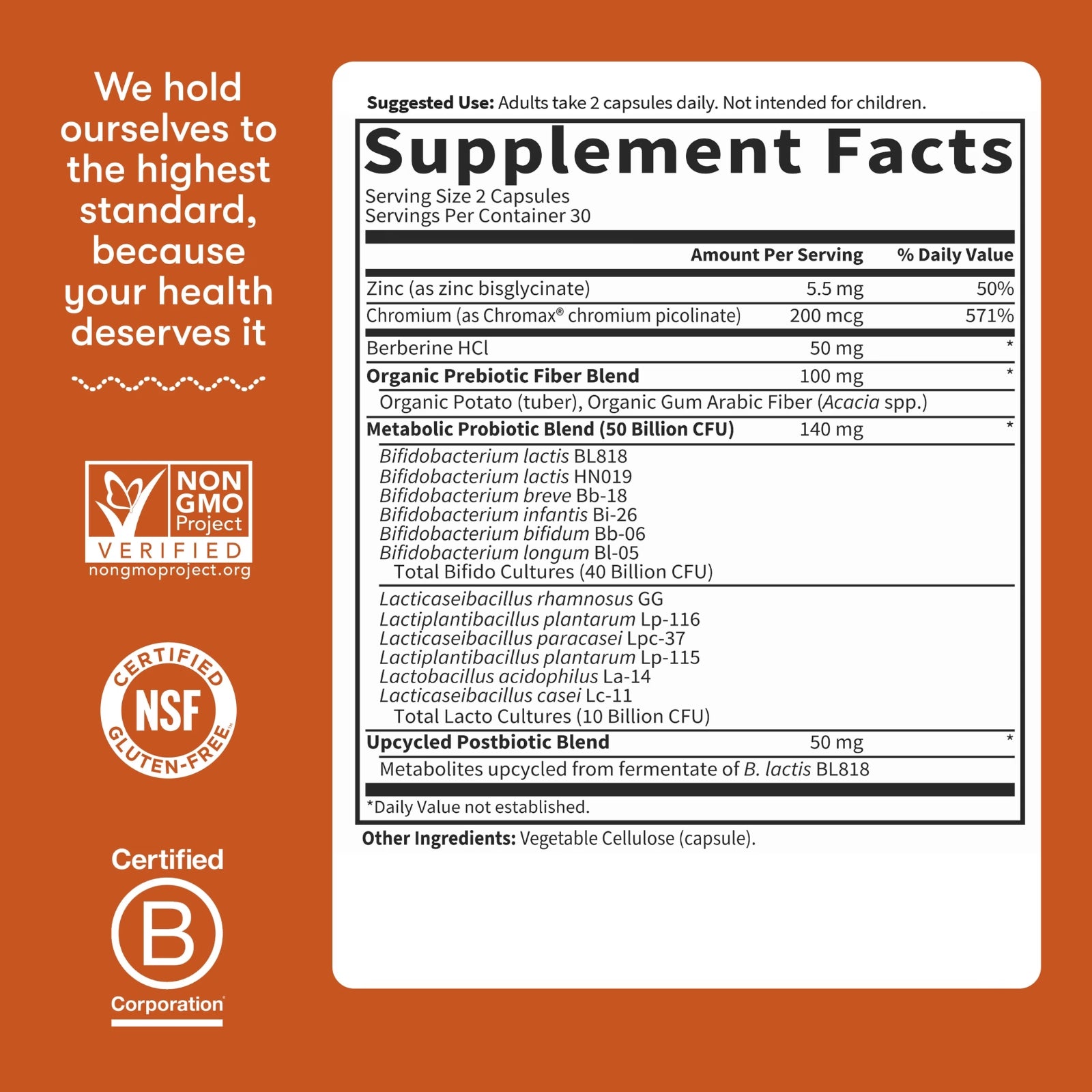 Garden of Life, Dr. Formulated Probiotics Glucose Support, 60 Vegetarian Capsules UPC 658010135467 | Hilife Vitamins