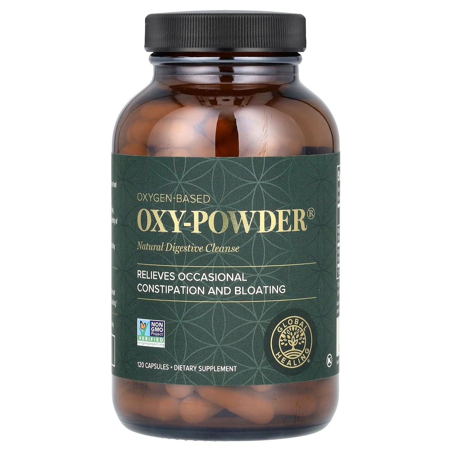 Global Healing, Oxygen-Based Oxy-Powder, Natural Digestive Cleanse, 120 Capsules UPC 811839030256 | HiLife Vitamins