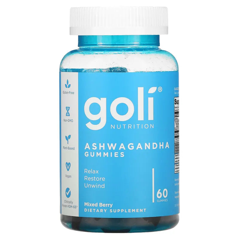 Goli Nutrition, Ashwagandha Gummies, 60 Gummies UPC 628176357409 | Hilife Vitamins