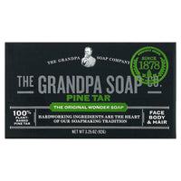 Grandpa Brands Co., Pine Tar Soap Medium Size, 3.25 Oz UPC 010486007004 | Hilife Vitamins