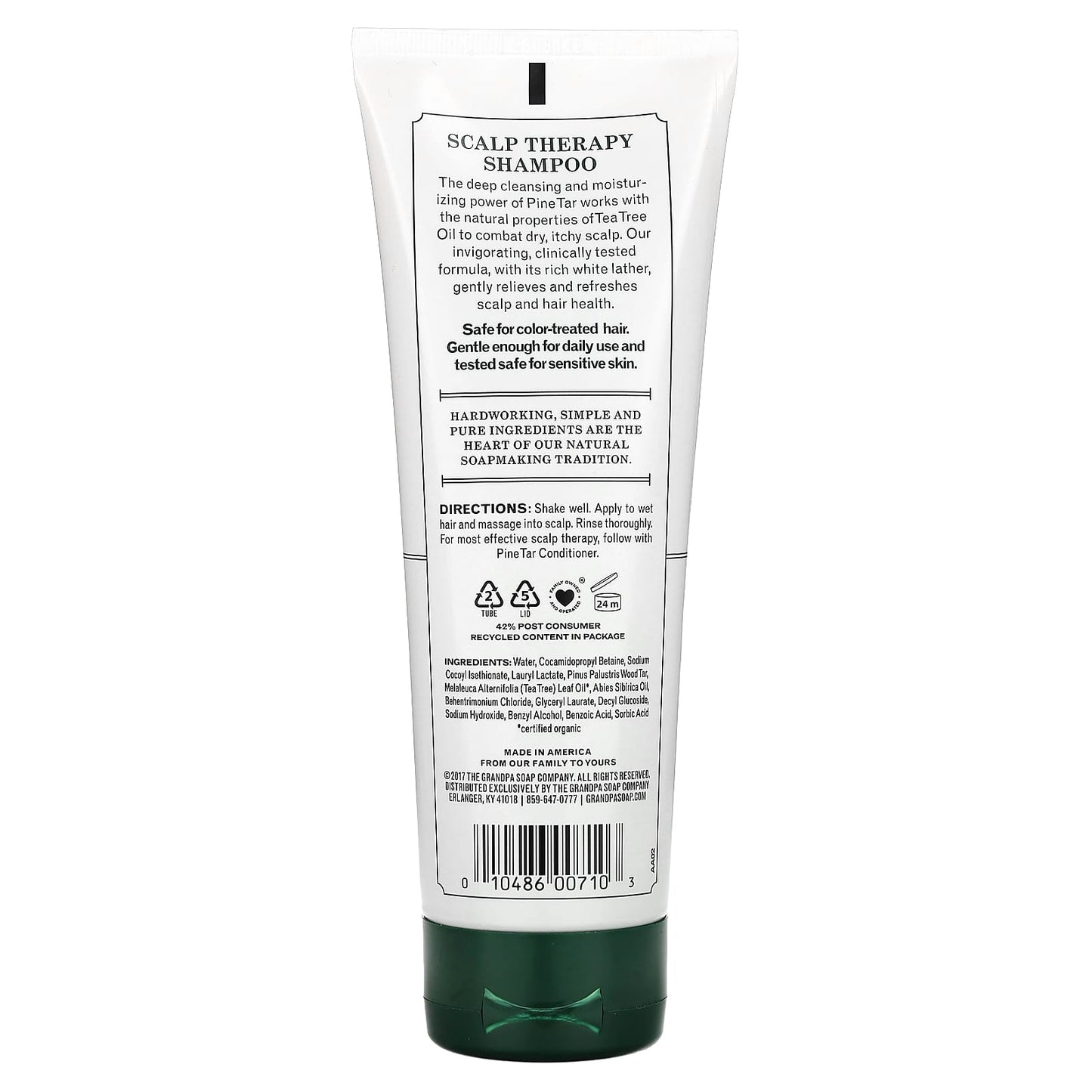 Grandpa Brands Co., Pine Tar Shampoo, 8 Oz Ounces UPC 010486007103 | Hilife Vitamins