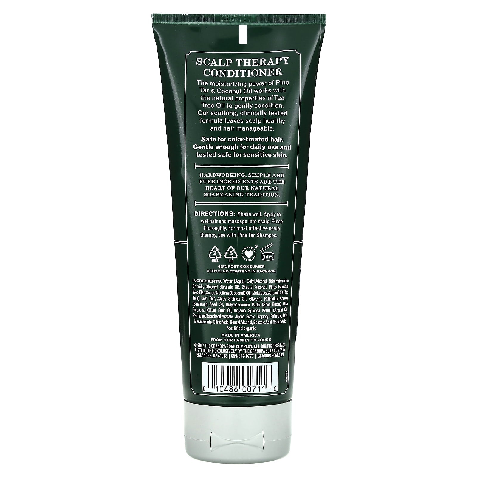 Grandpa Brands Co., Pine Tar Conditioner, 8 Oz UPC 010486007110 | Hilife Vitamins