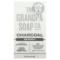GRANDPA'S BRANDS, Charcoal Bar Soap, 4.25 OUNCE UPC 010486008131 | Hilife Vitamins