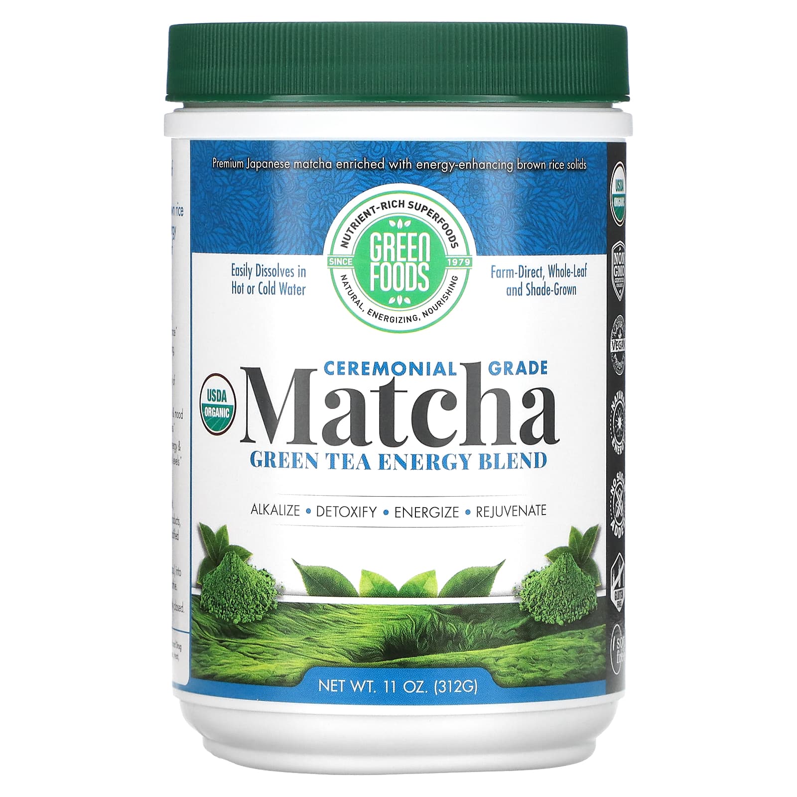 Green Foods, Matcha Green Tea (60 Serving), 11 Oz UPC 083851209228 | Hilife Vitamins