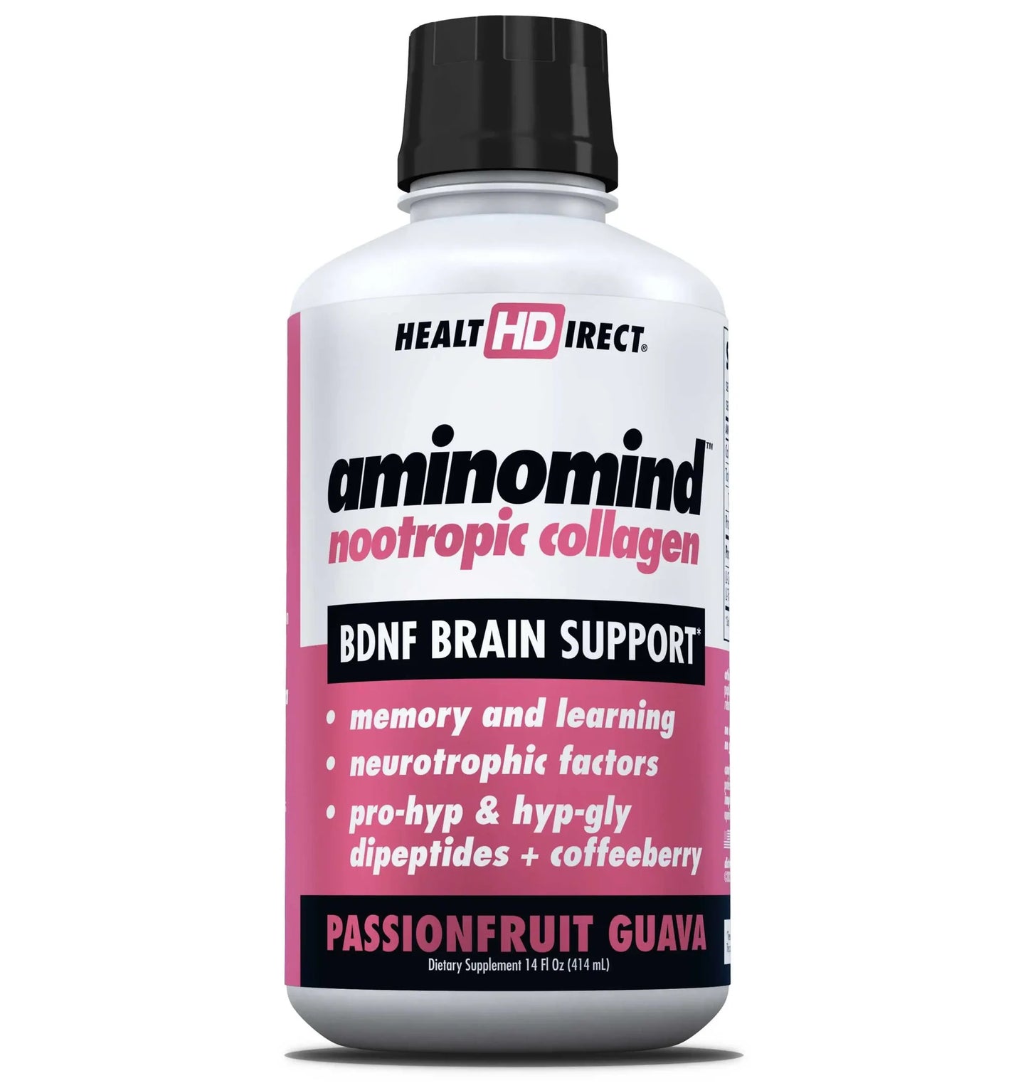 Health Direct, Aminomind, Nootropic Collagen, 14 Fl Oz (414 mL) UPC 814599003133 | HiLife Vitamins