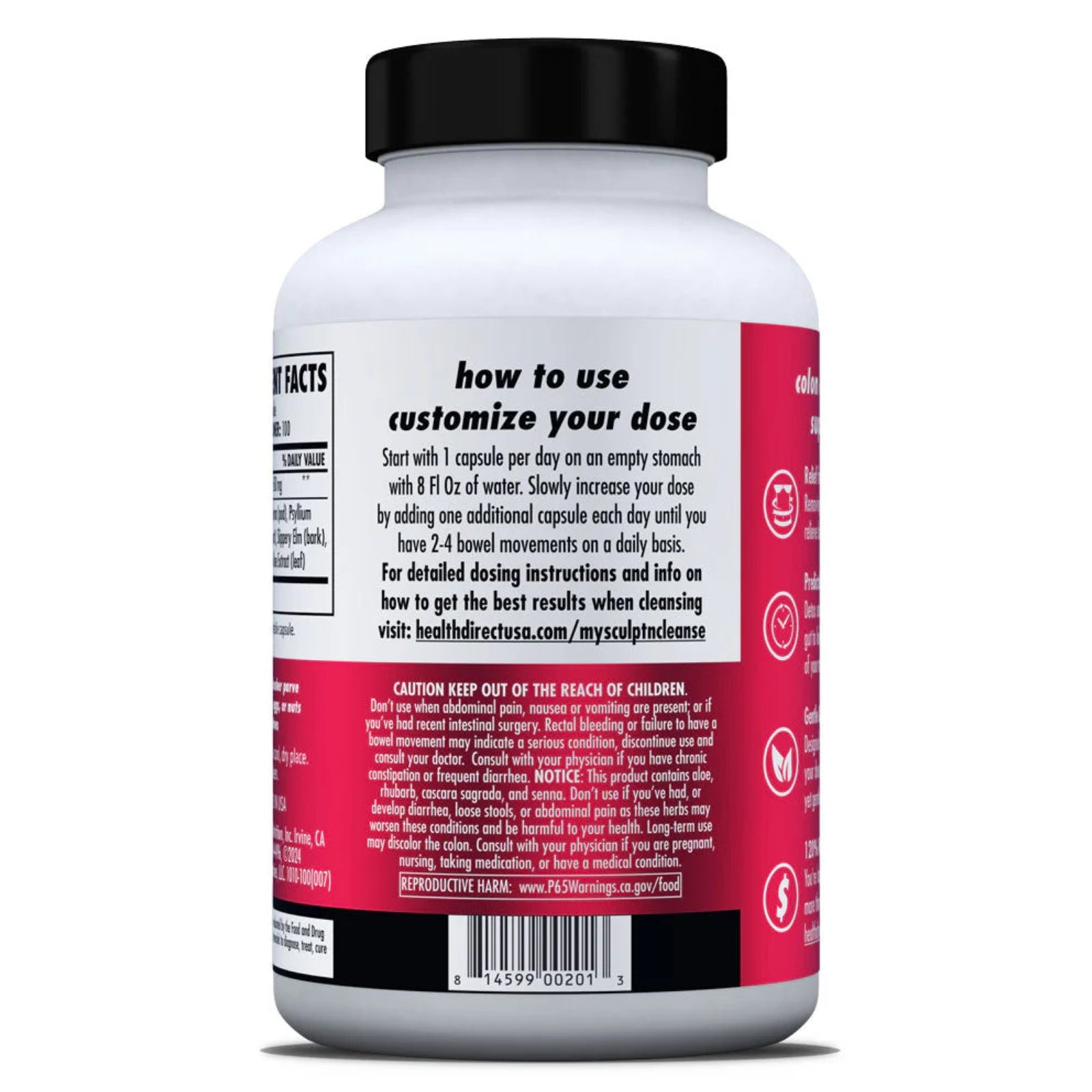 Health Direct, Sculpt n' Cleanse, 175 Capsules UPC 814599002044 | HiLife Vitamins