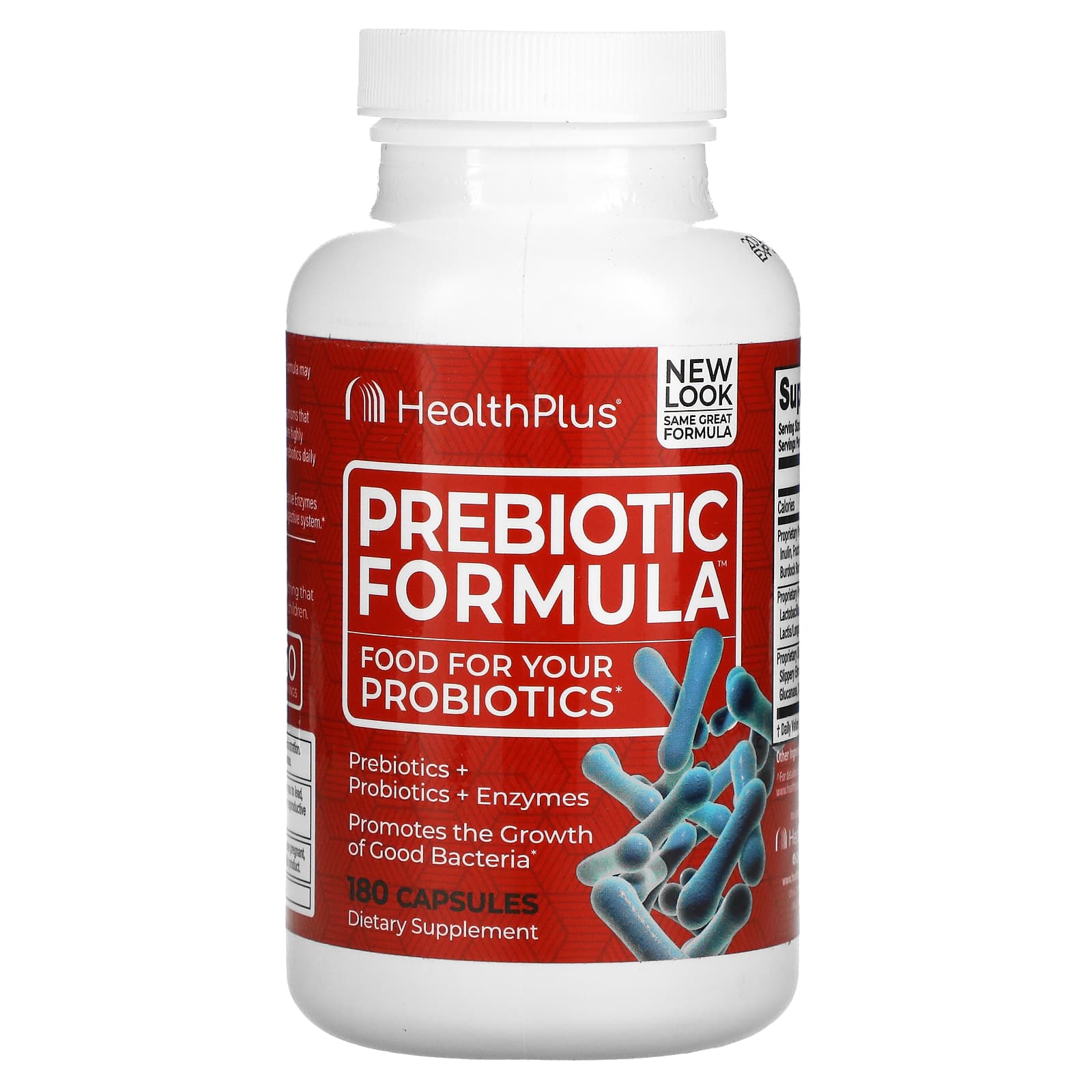 Health Plus, Prebiotic Formula, 500 mg, 180 CAPSULE UPC 083502103530 | Hilife Vitamins