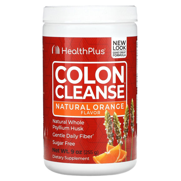 Health Plus, Colon Cleanse Stevia Orange, 9 Oz - 083502112358 | Hilife Vitamins