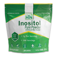 Health Thru Nutrition, Inositol Pure Powder Unflavored, 500 G (17.6 oz) UPC 819193021514 | Hilife Vitamins