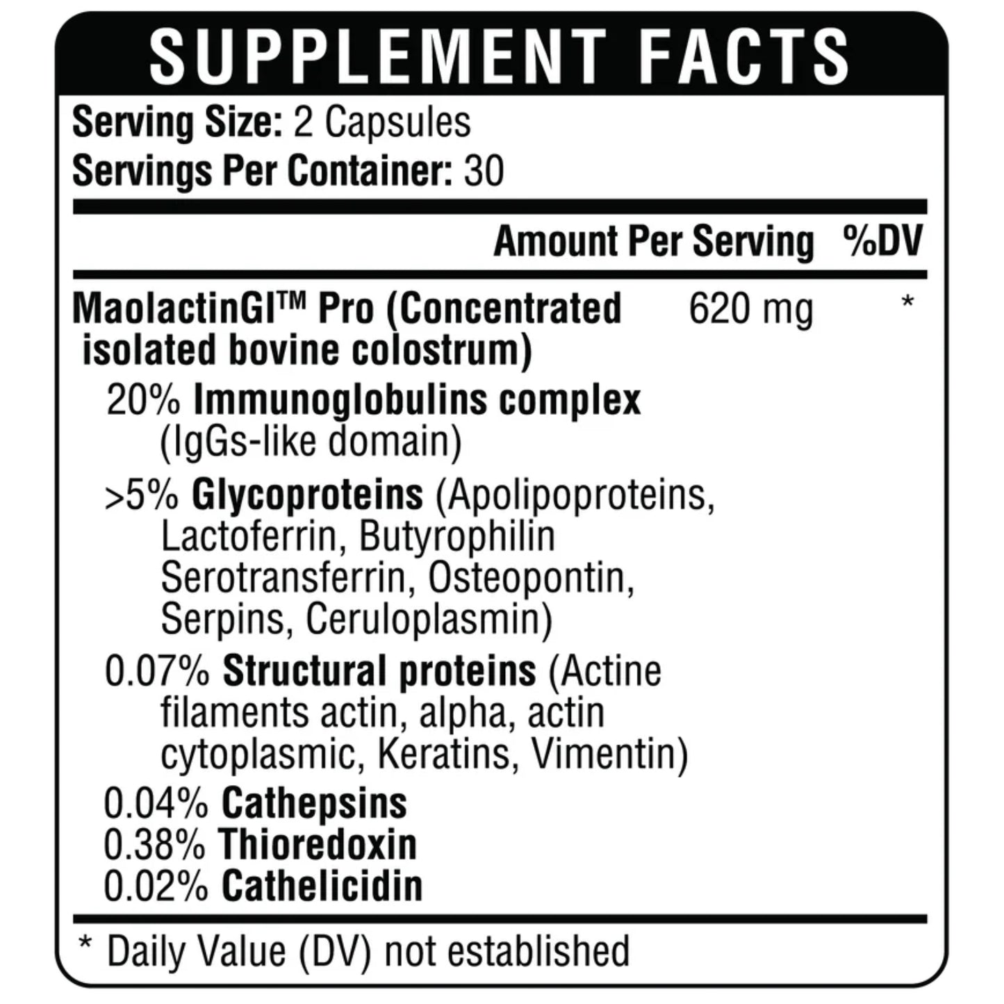 Healthgevity, Colostrum-GI Bio-Biotic™, 60 Capsules UPC 702571009474 | Hilife Vitamins