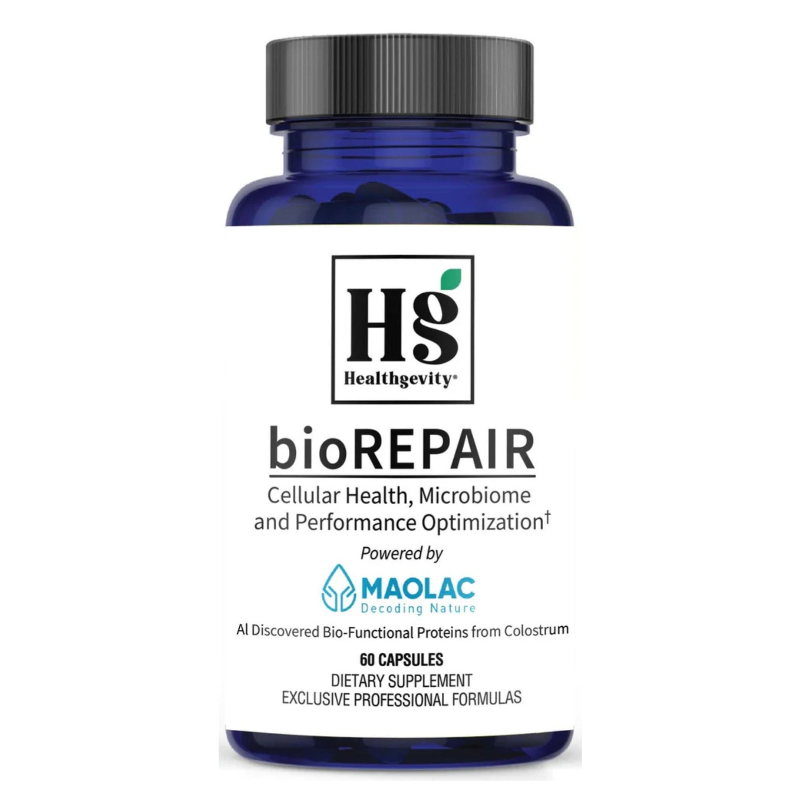 Healthgevity, bioREPAIR, 60 Capsules UPC 702571009665 | Hilife Vitamins