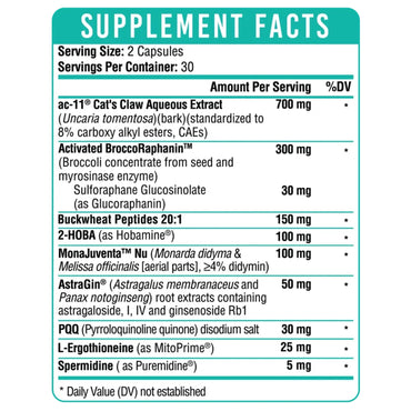 Healthgevity, Telomere Prime+, 60 Capsules UPC 792105240183 | Hilife Vitamins