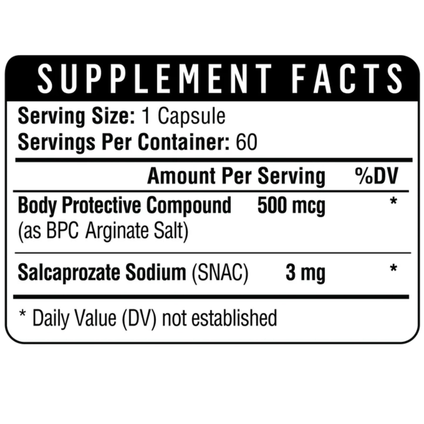 Healthgevity, BPC-157, 60 Capsules