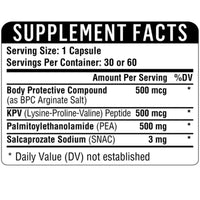 Healthgevity, BPC+KPV+PEA 500, 60 Capsules - 792105240305 | Hilife Vitamins