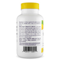 Healthy Origins, Vitamin D3, 2,000 IU, 360 Softgels UPC 603573153915 | HiLife Vitamins