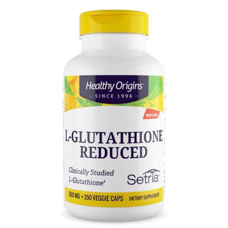 Healthy Origins, L-Glutathione Reduced 500 mg, 150 Capsules - 603573413392 | Hilife Vitamins