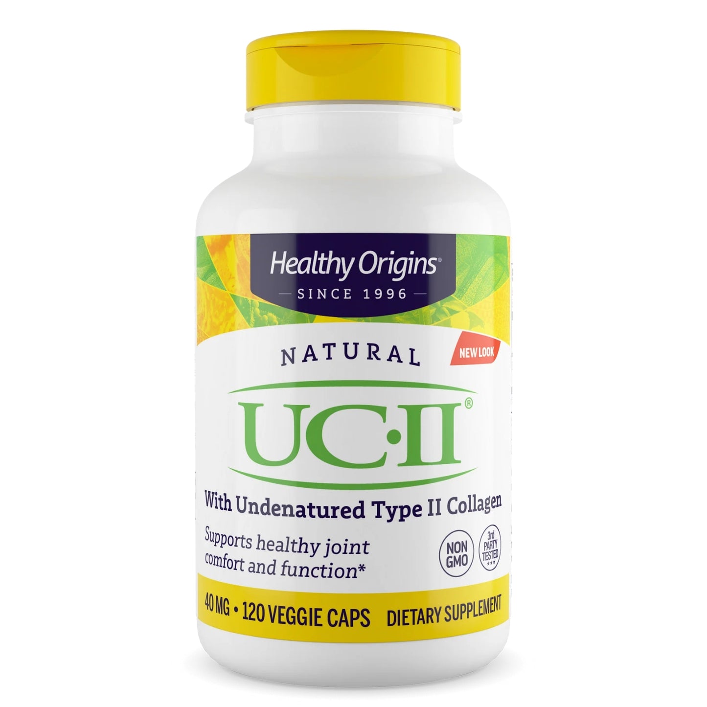 Healthy Origins, UC-II, with Undenatured Type II Collagen, 120 Capsules UPC 603573525033 | HiLife Vitamins