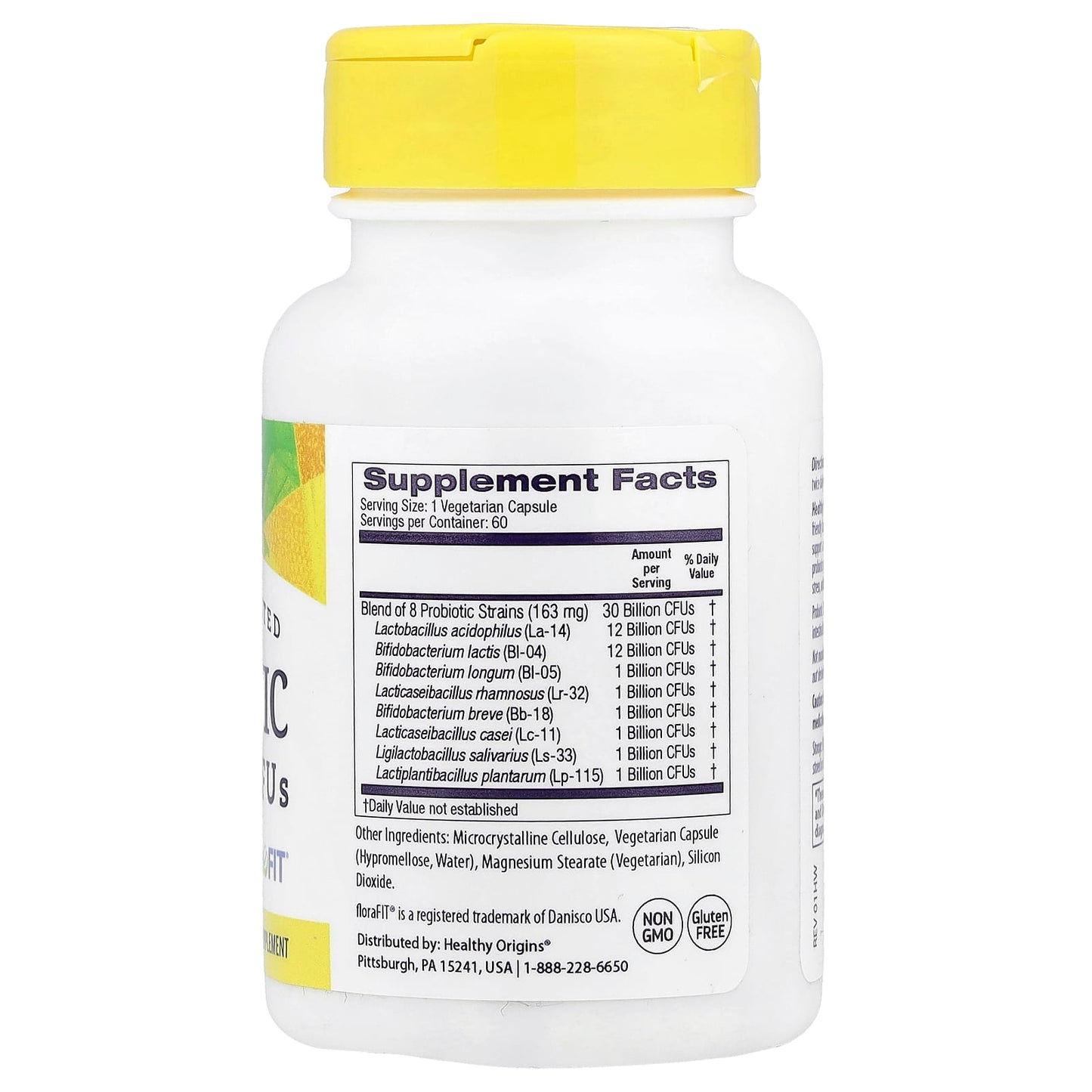 Healthy Origins, Probiotic, 30 Billion CFU, 60 Veggie Caps UPC 603573555153 | Hilife Vitamins