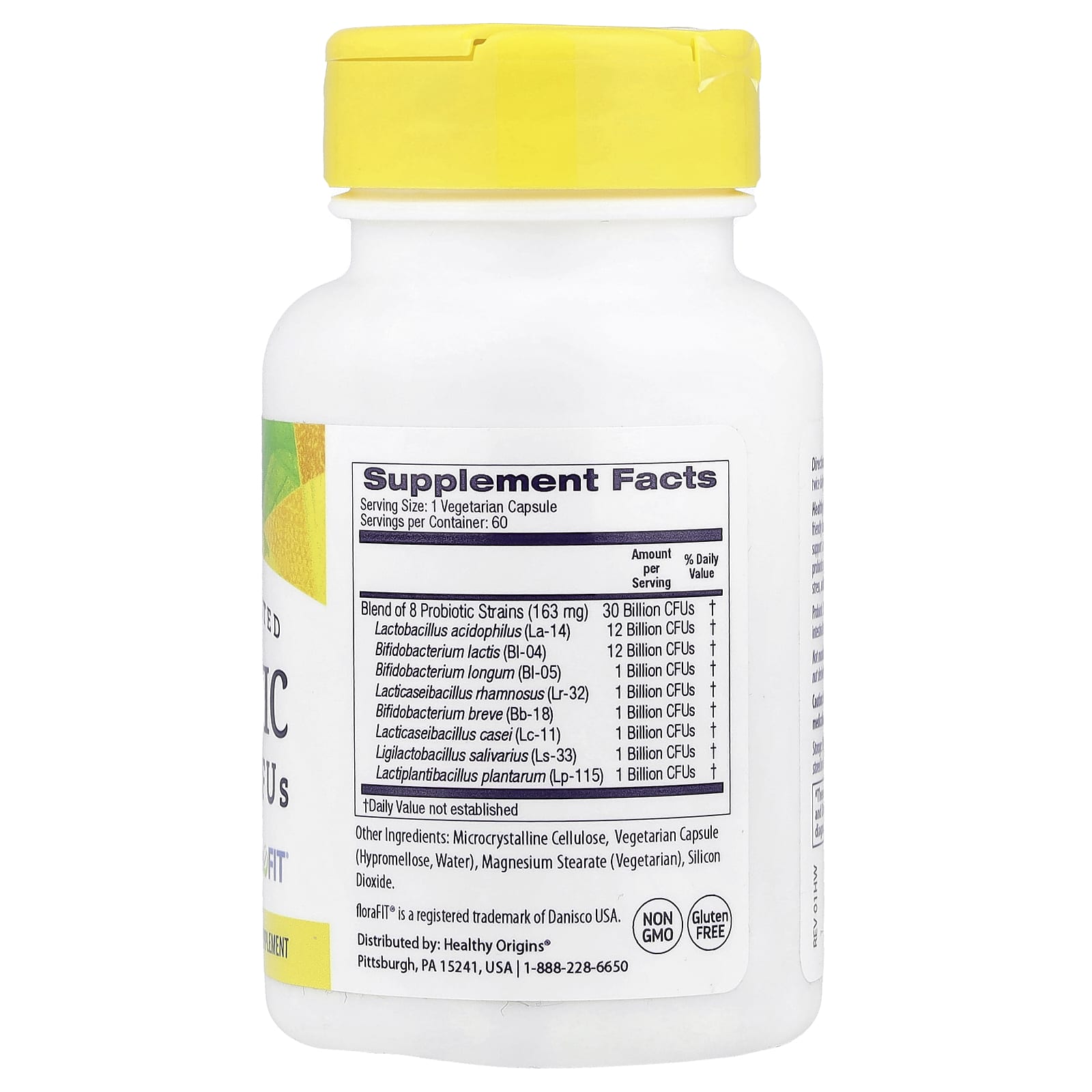 Healthy Origins, Probiotic, 30 Billion CFU, 60 Veggie Caps UPC 603573555153 | Hilife Vitamins