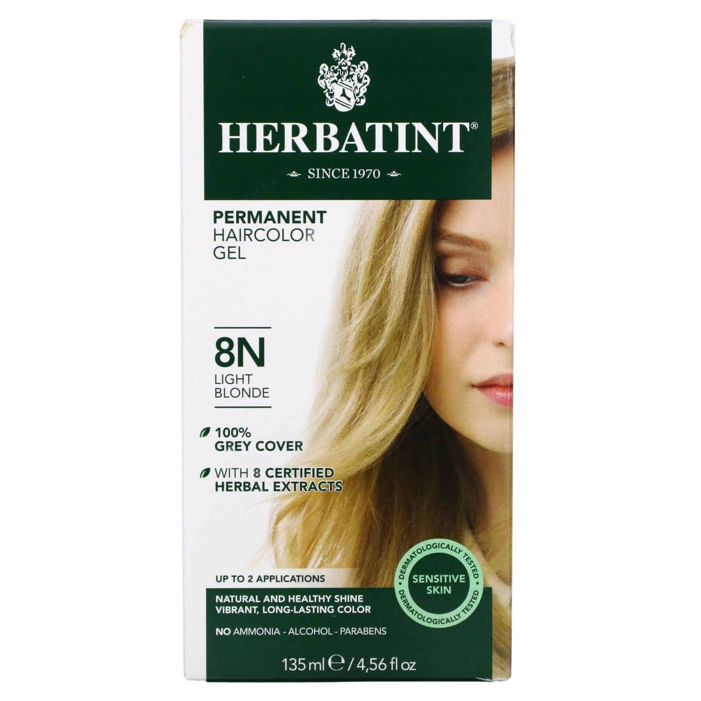 Herbatint Hair, Herbatint Permanent Light Blonde (8N), 4 Oz UPC 666248001072 | HiLife Vitamins