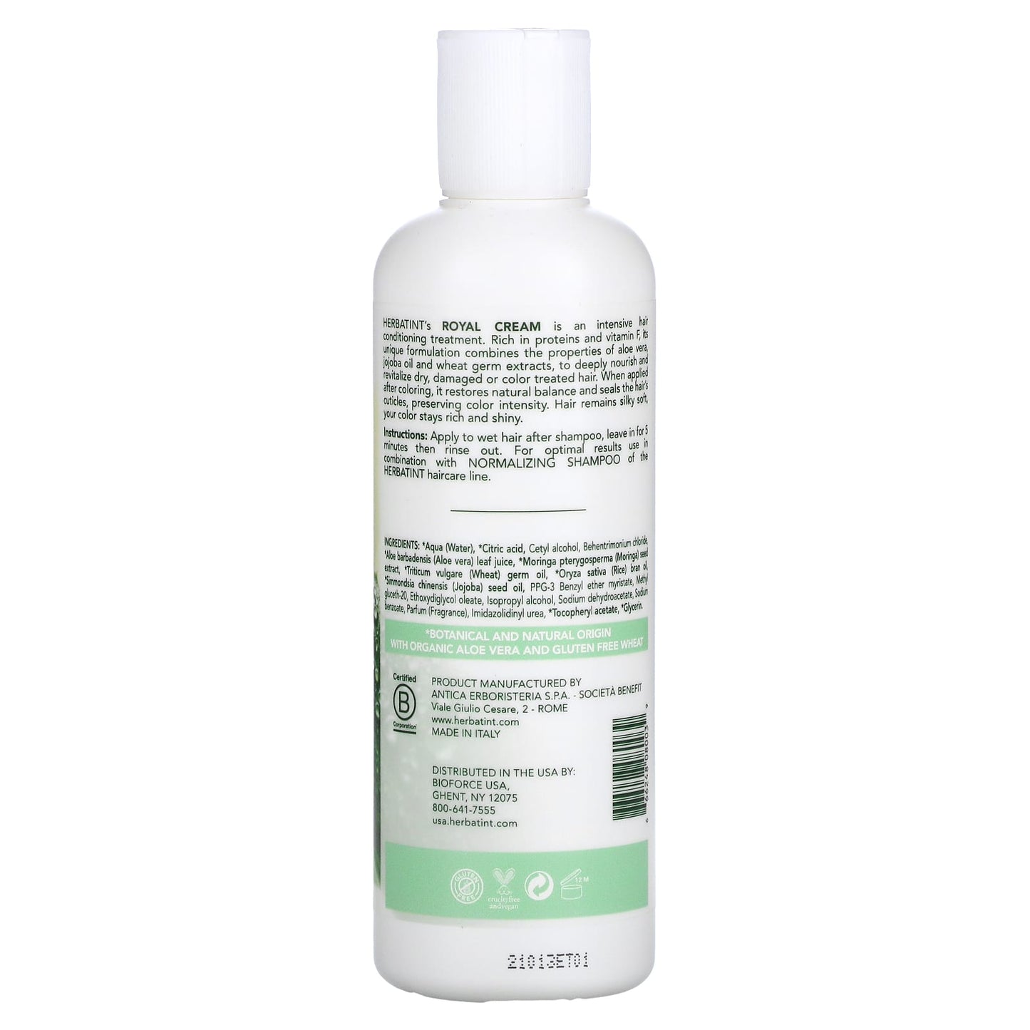HERBATINT NATURAL HAIR COLOR, Royal Cream Rinse Conditioner, 8.79 Oz UPC 666248080039 | HiLife Vitamins