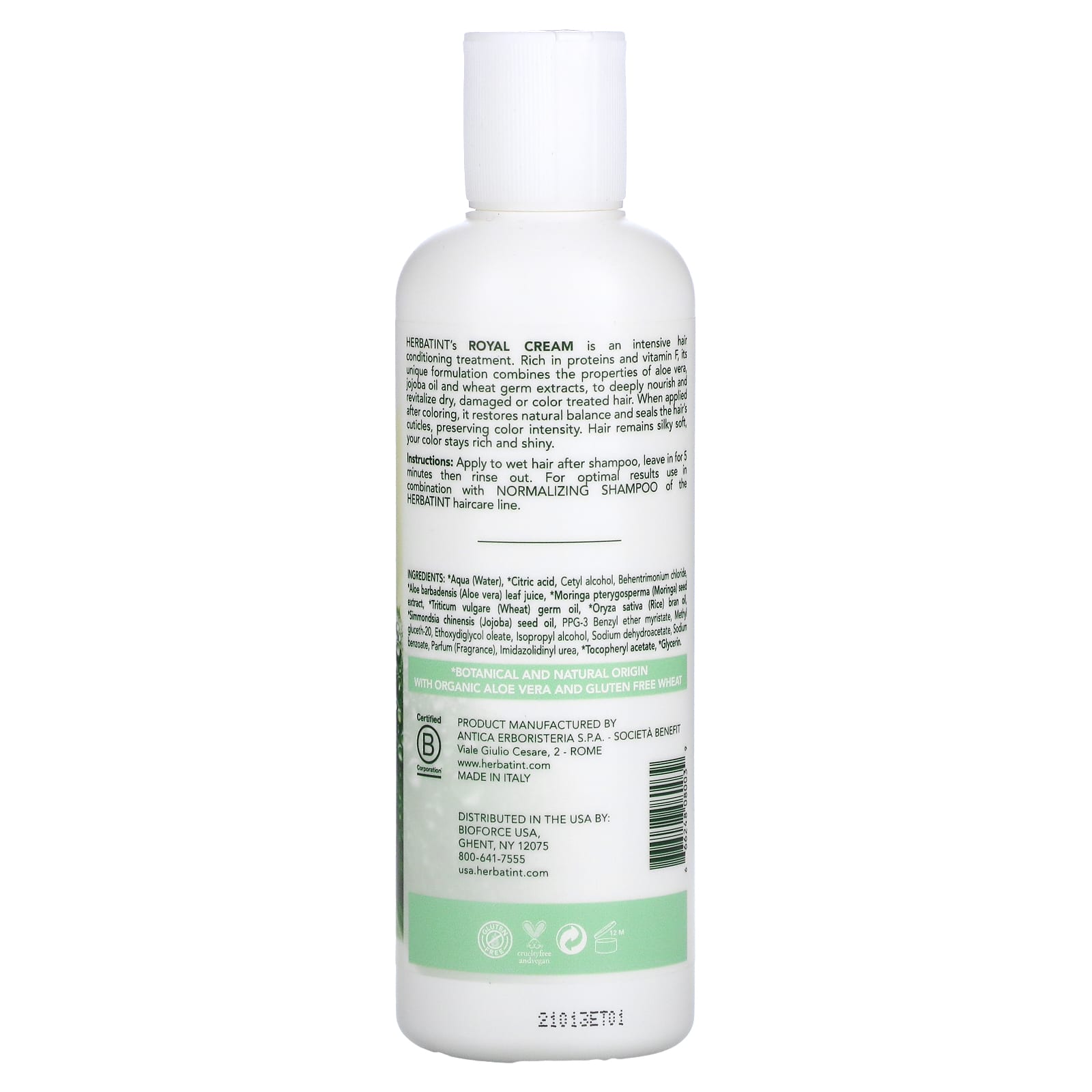 HERBATINT NATURAL HAIR COLOR, Royal Cream Rinse Conditioner, 8.79 Oz UPC 666248080039 | HiLife Vitamins