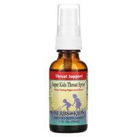 Herbs For Kids, Super Kids Throat Spray Peppermint, 1 Oz Spray UPC 701619107110 | HiLife Vitamins