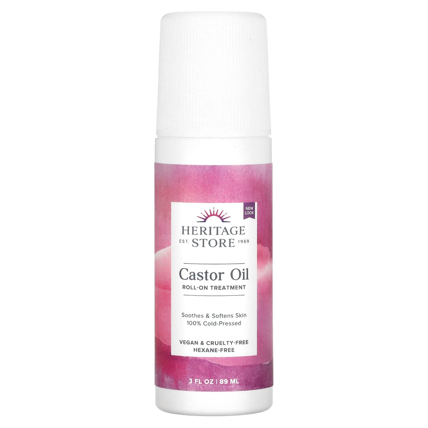 Heritage, Castor Oil Roll-On, 3 Oz Roll-On UPC 076970221035 | HiLife Vitamins