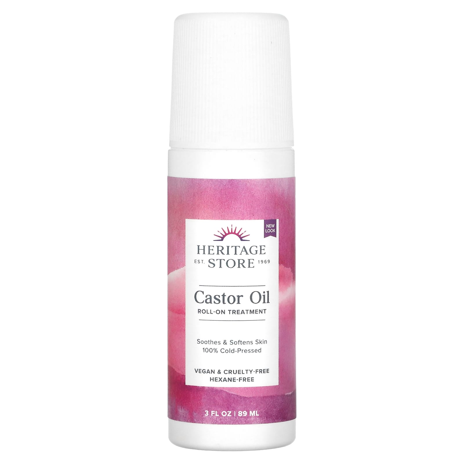 Heritage, Castor Oil Roll-On, 3 Oz Roll-On UPC 076970221035 | HiLife Vitamins