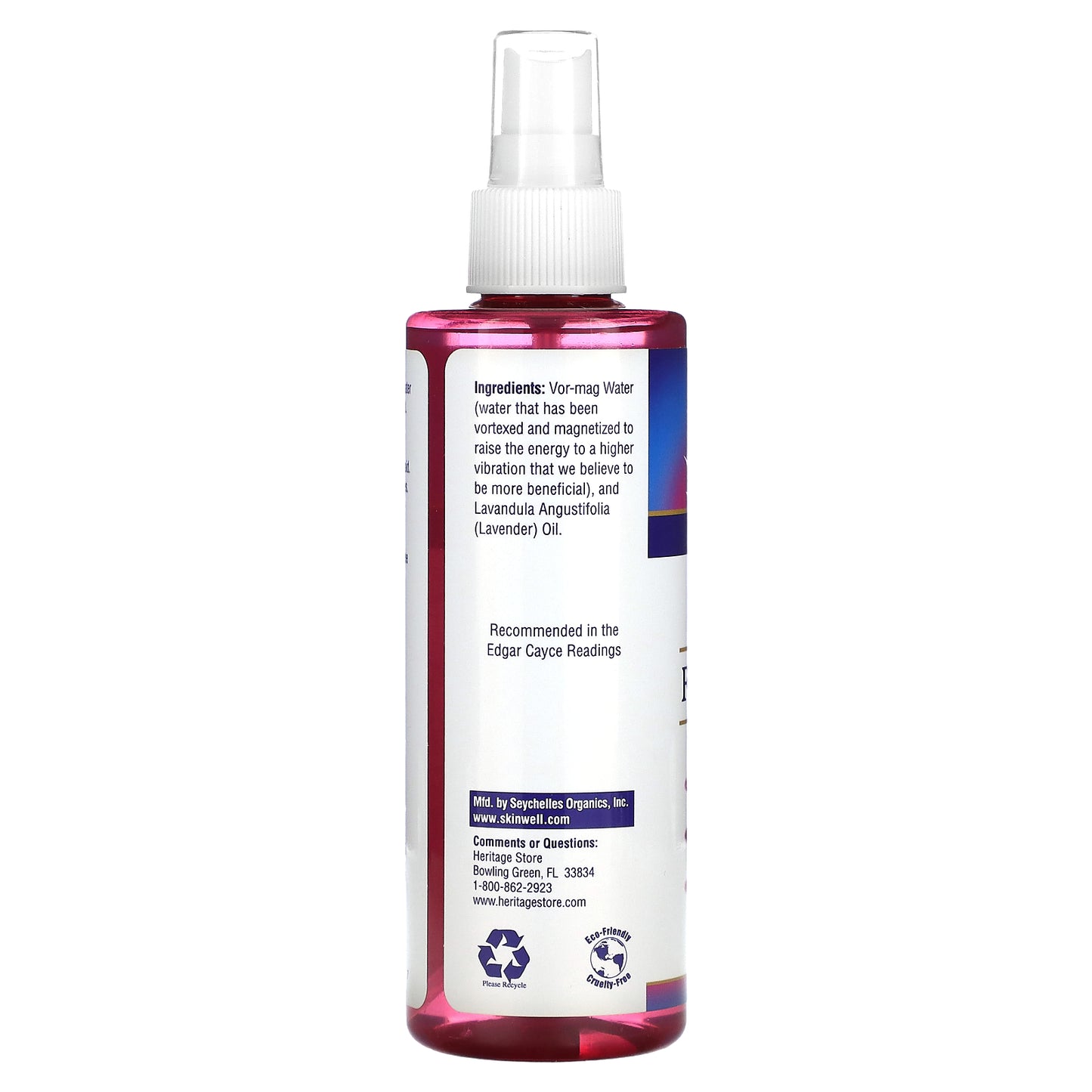 Heritage, Flower Water, Lavender, 8 Oz Spray UPC 076970442317 | HiLife Vitamins