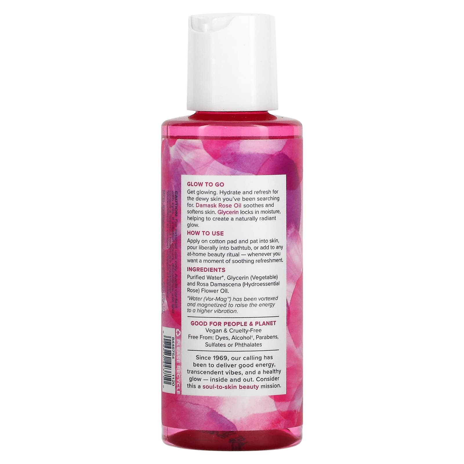 Heritage, Rosewater & Glycerin, 4 Oz Liquid UPC 076970443710 | HiLife Vitamins