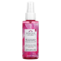 Heritage, Rosewater, Refreshing Facial Mist, 4 Oz Liquid UPC 076970446094 | HiLife Vitamins