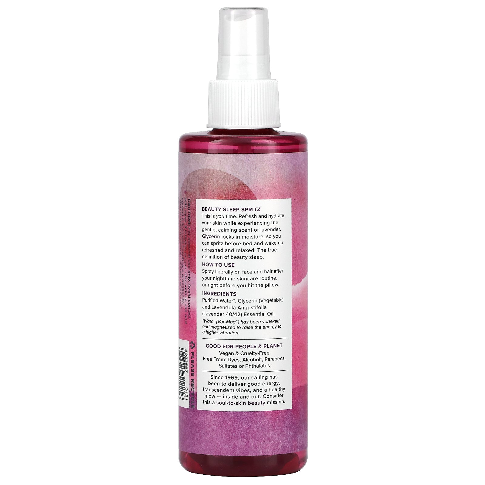 Heritage, Lavender Water & Glycerin Soothing Facial Mist, 8 Oz Spray UPC 076970512256 | HiLife Vitamins