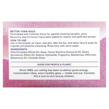 Heritage, Colloidal Silver Soap, 3.5 Oz Bar UPC 076970776481 | HiLife Vitamins