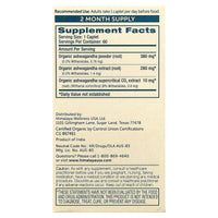 Himalaya, Organic Ashwagandha, 60 Caplets UPC 605069401012 | HiLife Vitamins