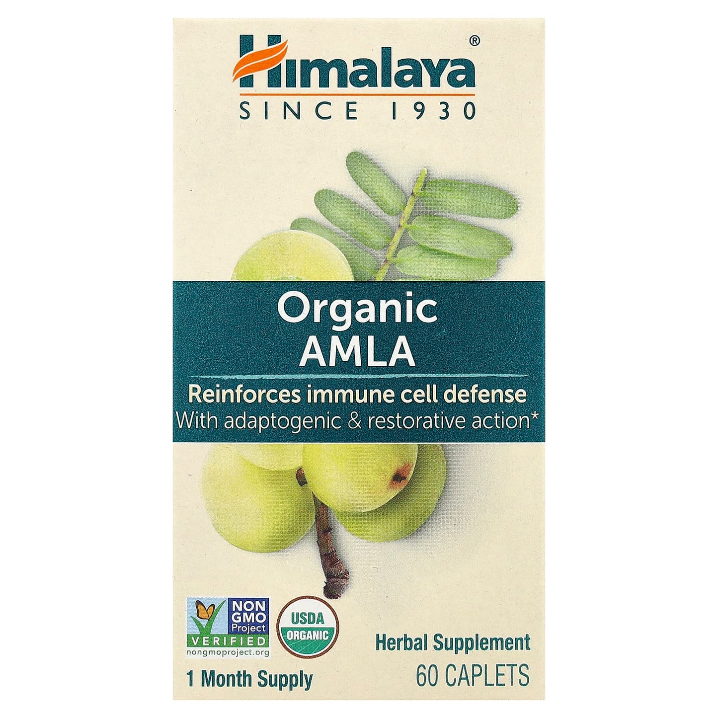 Himalaya, Organic Amla, 60 Caplets UPC 605069402019 | Hilife Vitamins