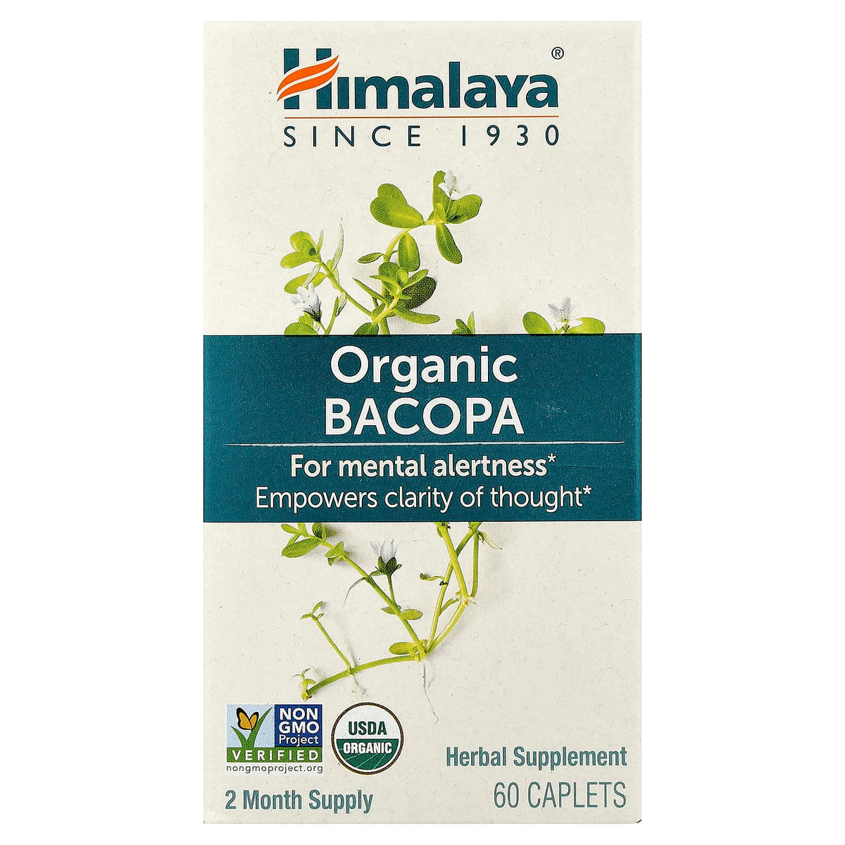 Himalaya, Organic Bacopa, 60 Caplets UPC 605069403016 | Hilife Vitamins