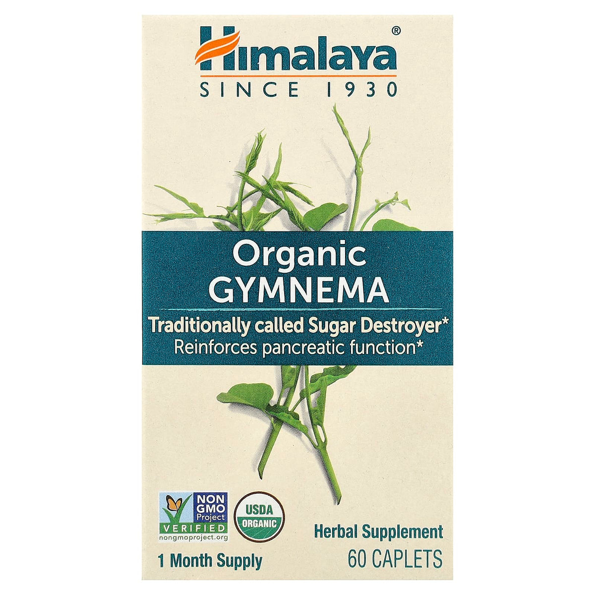 Himalaya, Organic Gymnema, 60 Caplets UPC 605069418010 | Hilife Vitamins