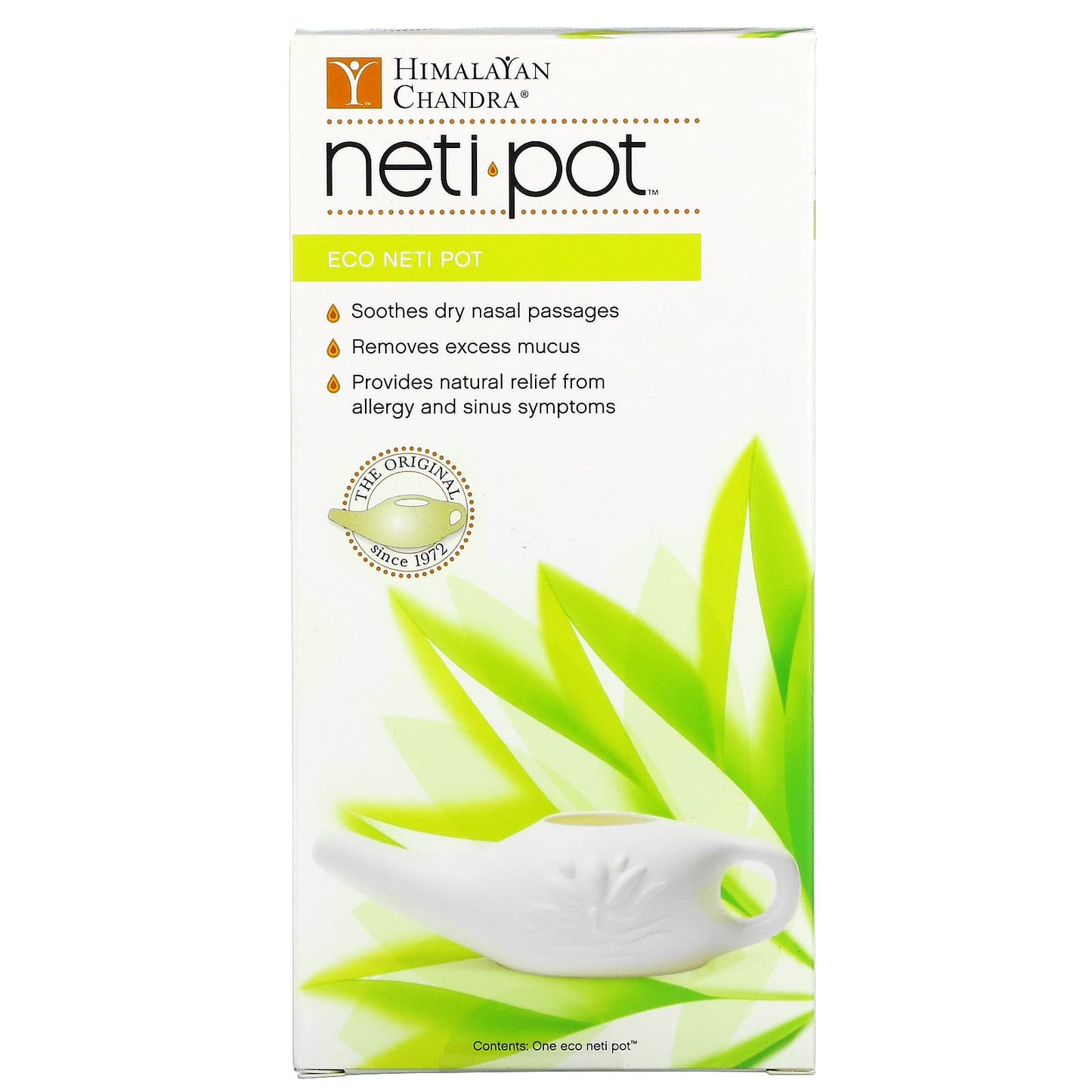 Himalayan Institue, Ultralite Travel PLA Eco Neti Pot w/instructions, 1 UPC 652865421119 | Hilife Vitamins