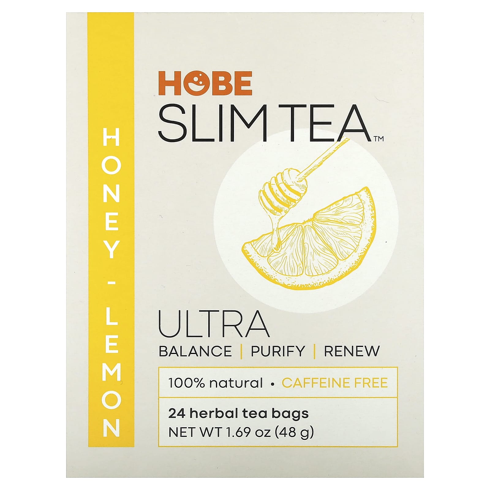 Hobe Labs, Ultra Slim Tea Honey Lemon, 24 UPC 076791076111 | Hilife Vitamins