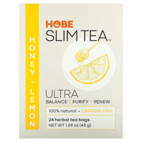 Hobe Labs, Ultra Slim Tea Honey Lemon, 24 UPC 076791076111 | Hilife Vitamins