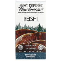 Host Defense, REISHI (Ganoderma lucidum), 120 Capsules UPC 633422030333 | HiLife Vitamins