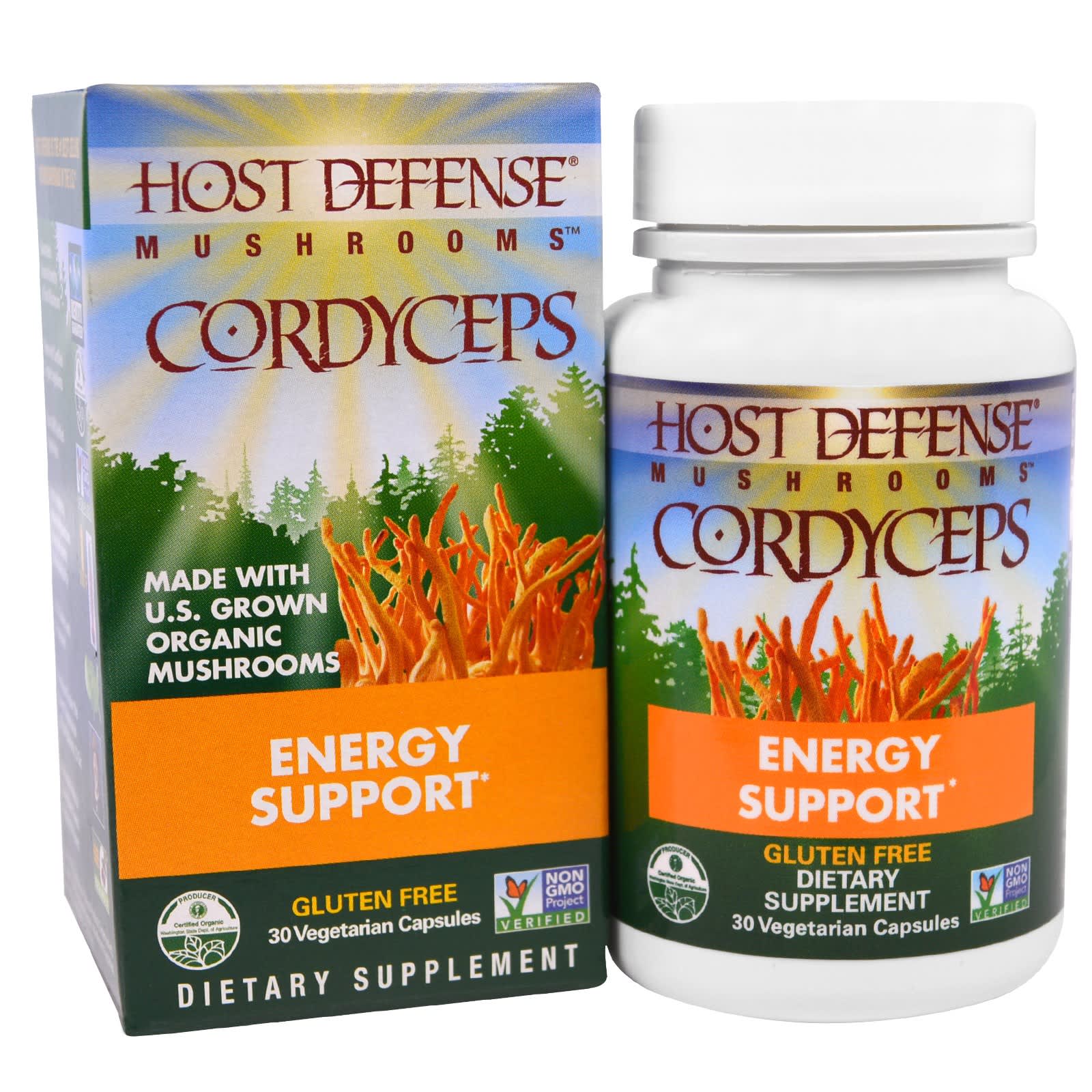 Host Defense, CORDYCEPS (Cordyceps sinensis), 30 Capsules UPC 633422031019 | HiLife Vitamins