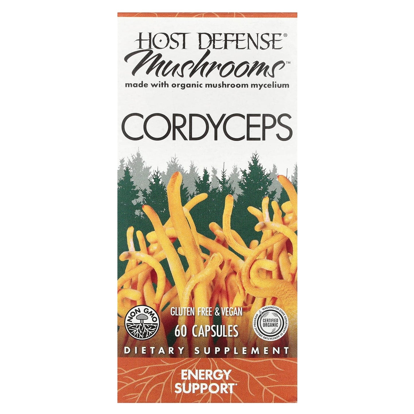 Host Defense, Cordyceps, 60 Capsules UPC 633422031026 | HiLife Vitamins