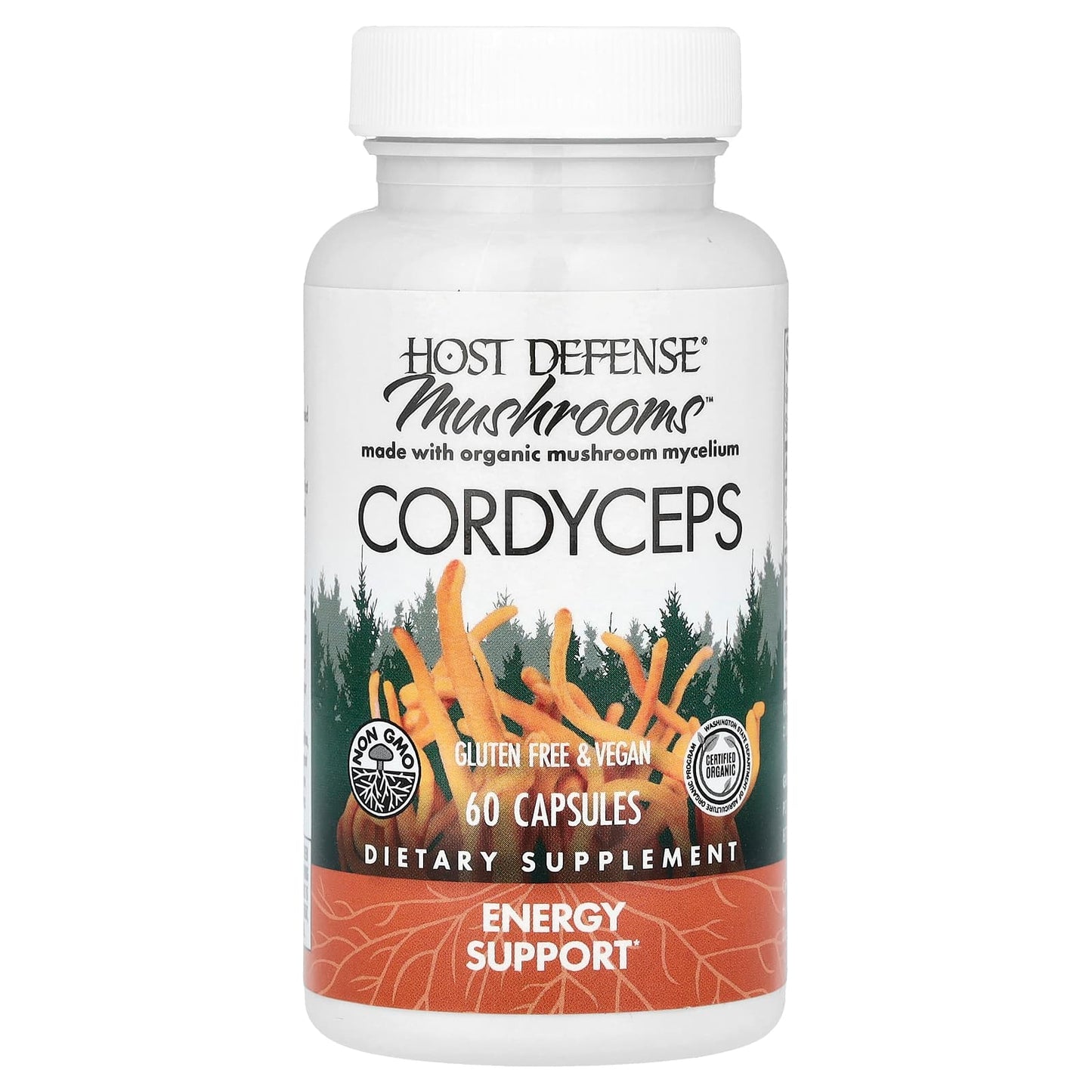 Host Defense, Cordyceps, 60 Capsules UPC 633422031026 | HiLife Vitamins