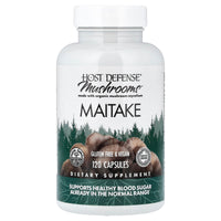 Host Defense, Maitake, 120 Vegetarian Capsules UPC 633422031538 | HiLife Vitamins